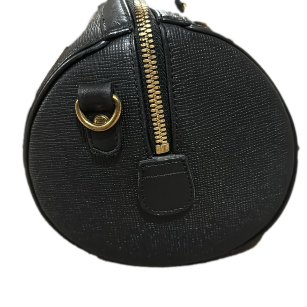 MCM Black Leather Small Boston Handbag - Picture 4 of 11